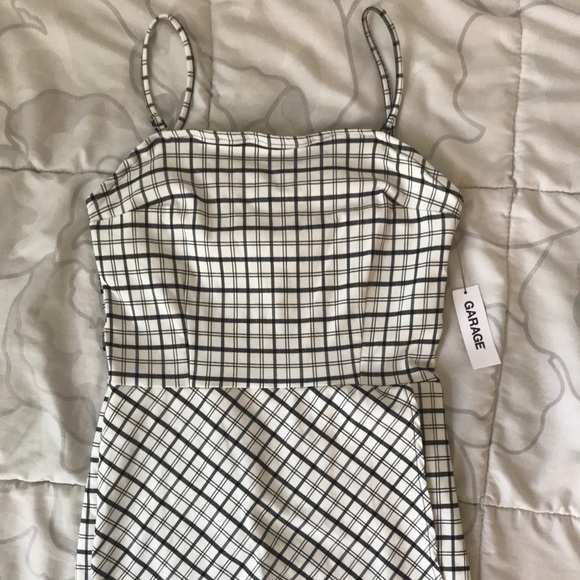 Garage Tube Skort Plaid Romper - Picture 2 of 5